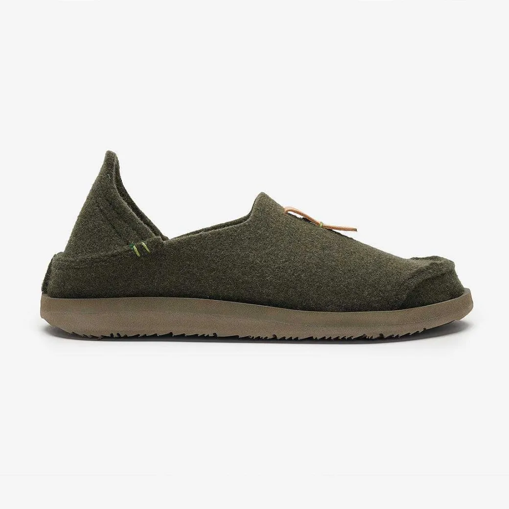 Men Satorisan Slip On^Uwabaki Wool